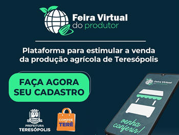 Teresópolis lançou a Feira Virtual do Produtor - Imagem: Divulgação